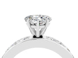 White gold Heart Cut Cut Channel Set Diamond Engagement Ring with Four-Prong Setting_28
