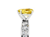 White gold Heart Cut Cut Channel Set Diamond Engagement Ring with Four-Prong Setting_29