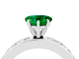 White gold Heart Cut Cut Channel Set Diamond Engagement Ring with Four-Prong Setting_4