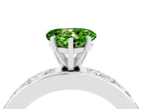 White gold Heart Cut Cut Channel Set Diamond Engagement Ring with Four-Prong Setting_4