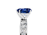 White gold Heart Cut Cut Channel Set Diamond Engagement Ring with Four-Prong Setting_5