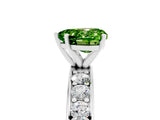 White gold Heart Cut Cut Channel Set Diamond Engagement Ring with Four-Prong Setting_5