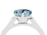 White gold Heart Cut Cut Channel Set Solitaire Engagement Ring with Four-Prong Setting_4