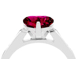 White gold Heart Cut Cut Channel Set Solitaire Engagement Ring with Four-Prong Setting_4
