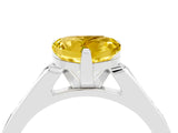 White gold Heart Cut Cut Channel Set Solitaire Engagement Ring with Four-Prong Setting_4