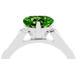White gold Heart Cut Cut Channel Set Solitaire Engagement Ring with Four-Prong Setting_4