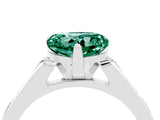 White gold Heart Cut Cut Channel Set Solitaire Engagement Ring with Four-Prong Setting_4