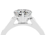 White gold Heart Cut Cut Channel Set Solitaire Engagement Ring with Four-Prong Setting_4
