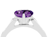 White gold Heart Cut Cut Channel Set Solitaire Engagement Ring with Four-Prong Setting_4
