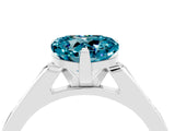 White gold Heart Cut Cut Channel Set Solitaire Engagement Ring with Four-Prong Setting_4