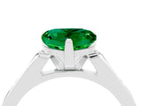 White gold Heart Cut Cut Channel Set Solitaire Engagement Ring with Four-Prong Setting_4