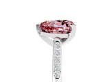 White gold Heart Cut Cut Channel Set Solitaire Engagement Ring with Four-Prong Setting_5