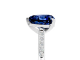 White gold Heart Cut Cut Channel Set Solitaire Engagement Ring with Four-Prong Setting_5