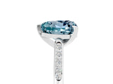 White gold Heart Cut Cut Channel Set Solitaire Engagement Ring with Four-Prong Setting_5