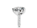 White gold Heart Cut Cut Channel Set Solitaire Engagement Ring with Four-Prong Setting_5