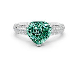 White gold Heart Cut Cut Diamond Milgrain Marquise Band with Prong Setting