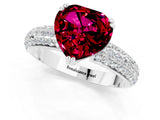 White gold Heart Cut Cut Diamond Milgrain Marquise Band with Prong Setting_1
