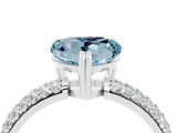White gold Heart Cut Cut Diamond Milgrain Marquise Band with Prong Setting_4