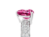 White gold Heart Cut Cut Diamond Milgrain Marquise Band with Prong Setting_5
