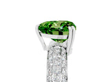 White gold Heart Cut Cut Diamond Milgrain Marquise Band with Prong Setting_5