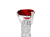 White gold Heart Cut Cut Diamond Milgrain Marquise Band with Prong Setting_5