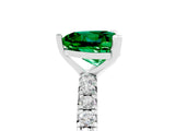 White gold Heart Cut Cut Diamond Pavé Band with Four-Prong Setting_5