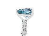 White gold Heart Cut Cut Diamond Pavé Band with Four-Prong Setting_5