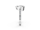 White gold Heart Cut Cut Halo Pavé Diamond Ring_15