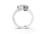 White gold Heart Cut Cut Halo Pavé Diamond Ring_16