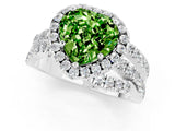 White gold Heart Cut Cut Halo Split Shank Prong Setting Ring_13
