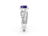 White gold Heart Cut Cut Halo Split Shank Prong Setting Ring_14