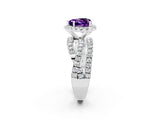 White gold Heart Cut Cut Halo Split Shank Prong Setting Ring_14