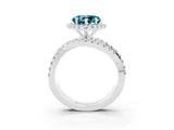 White gold Heart Cut Cut Halo Split Shank Prong Setting Ring_15