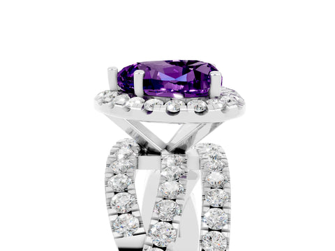 White gold Heart Cut Cut Halo Split Shank Prong Setting Ring_17