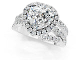 White gold Heart Cut Cut Halo Split Shank Prong Setting Ring_25