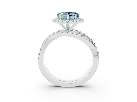 White gold Heart Cut Cut Halo Split Shank Prong Setting Ring_27