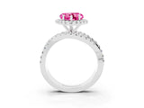 White gold Heart Cut Cut Halo Split Shank Prong Setting Ring_27