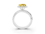 White gold Heart Cut Cut Halo Split Shank Prong Setting Ring_27