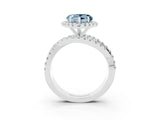 White gold Heart Cut Cut Halo Split Shank Prong Setting Ring_27