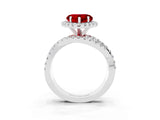 White gold Heart Cut Cut Halo Split Shank Prong Setting Ring_27