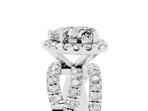 White gold Heart Cut Cut Halo Split Shank Prong Setting Ring_29