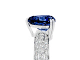 White gold Heart Cut Cut Pave Diamond Engagement Ring with Channel Set Band and Four-Prong Setting_5