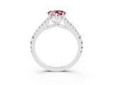 White gold Heart Cut Cut Split Shank Pave Diamond Engagement Ring with Four-Prong Setting_3