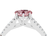 White gold Heart Cut Cut Split Shank Pave Diamond Engagement Ring with Four-Prong Setting_4