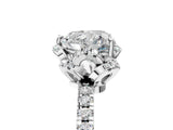 White gold Heart Cut Diamond Halo Pave Band with Four-Prong Setting_8
