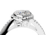 White gold Heart Cut Diamond Halo Split Shank Engagement Ring_44