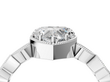 White gold Heart Cut Diamond Milgrain Marquise Band with Prong Setting_9