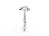 White gold Heart Cut Diamond Pavé Halo Ring with Four-Prong Setting_45