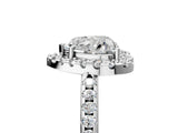 White gold Heart Cut Diamond Pavé Halo Ring with Four-Prong Setting_48