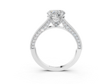 White gold Heart Cut Diamond Pave Band with Four-Prong Setting_38